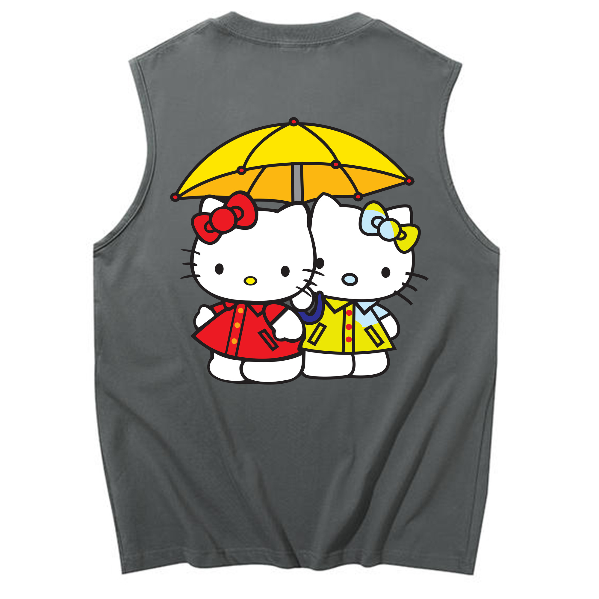 （画像用） Hello Kitty ハローキティ コットン100％タンクトップ（背面プリント）